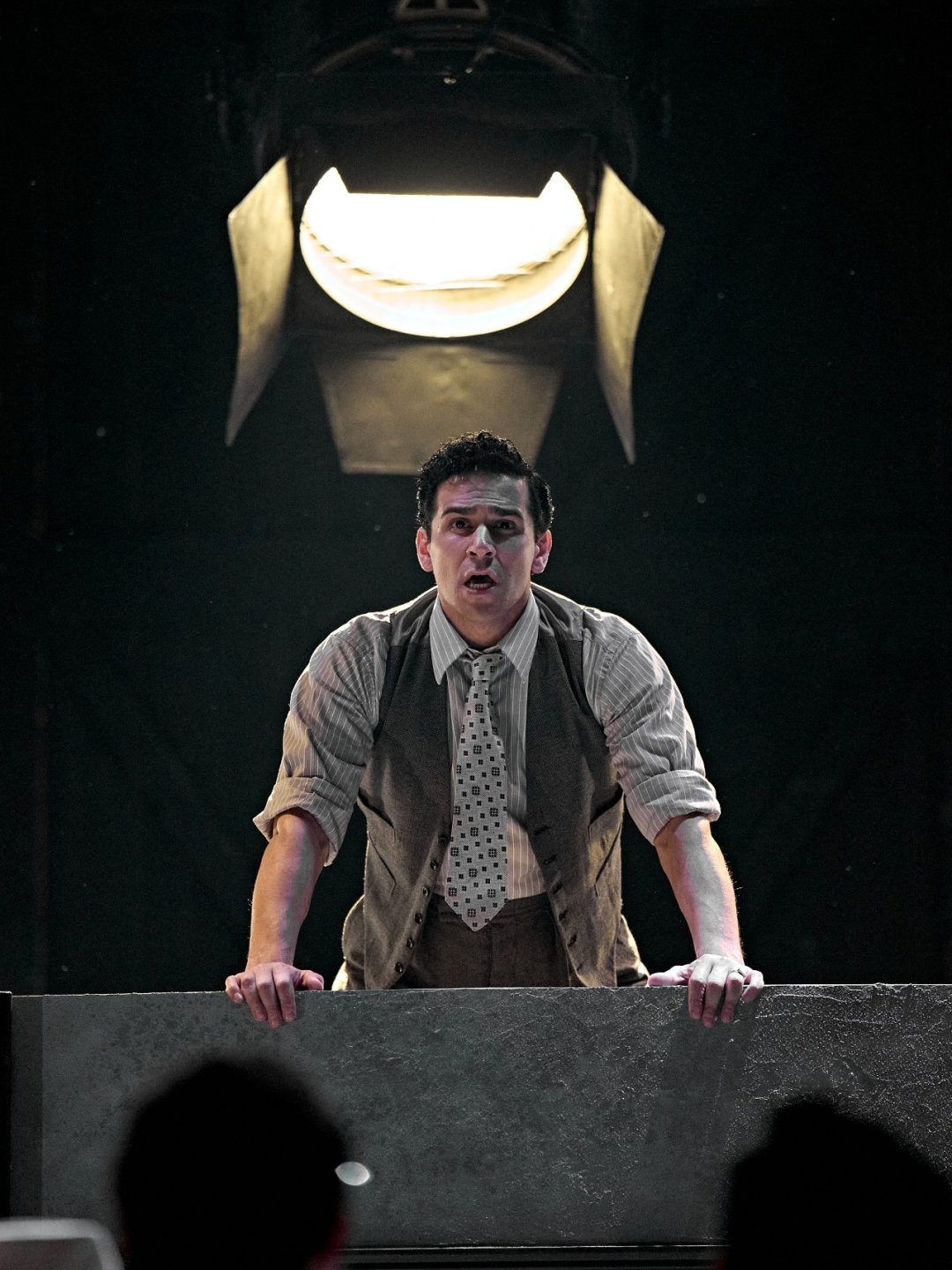 Liam Tamne (Carl) In Alfred Hitchcock Presents. Theatre Royal Bath. Photo by Manuel Harlan. 