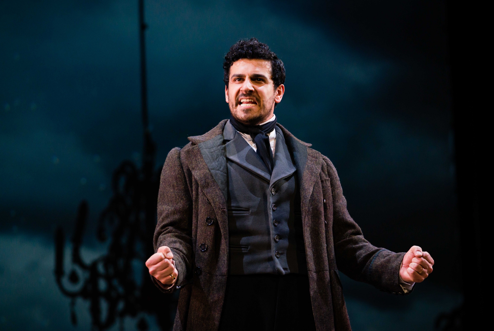 Liam Tamne as Heathcliff in Wise Children’s Wuthering Heights. Photo by Steve Tanner